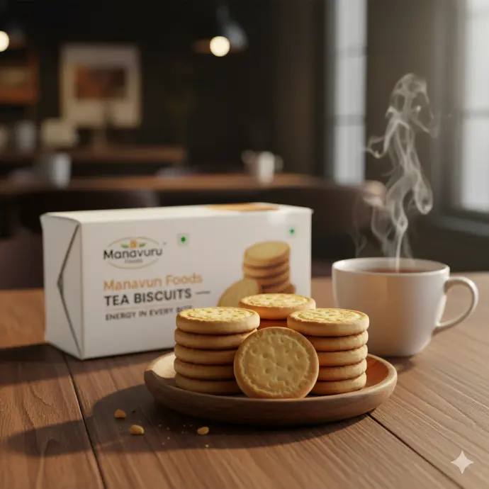 Tea Biscuits – Classic Crisp & Light | Perfect for Tea & Coffee