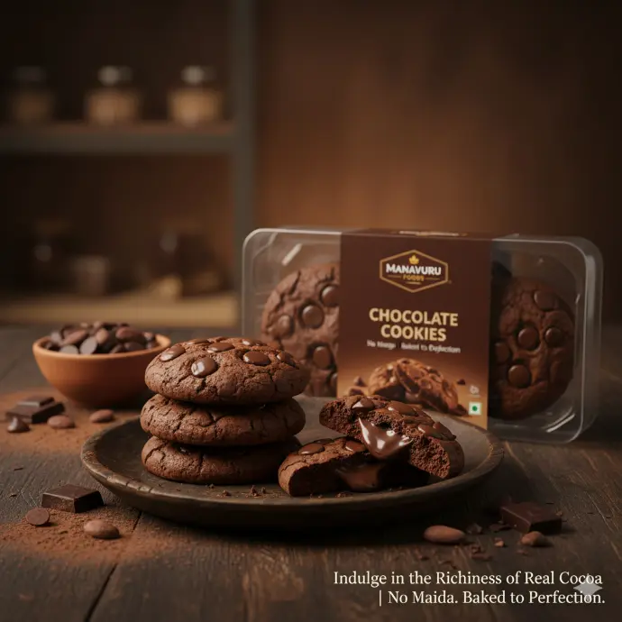 Chocolate Cookies – Rich Cocoa Crunch | No Maida | Baked to Perfection