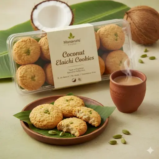 Coconut Elaichi Cookies – Taste of Tradition, Baked to Perfection | All-Natural
