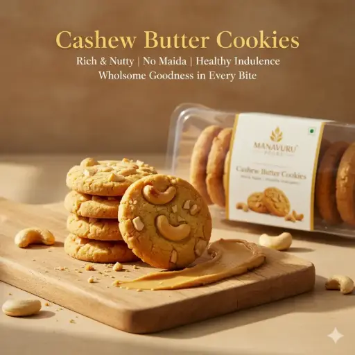 Cashew Butter Cookies – Rich & Nutty | No Maida | Healthy Indulgence