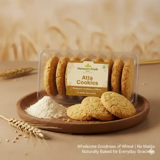 Atta Cookies – Wholesome Goodness of Wheat | No Maida | Baked Snack