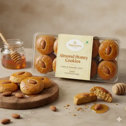 Almond Honey Cookies – Nutty & Naturally Sweet | Baked | No Refined Sugar