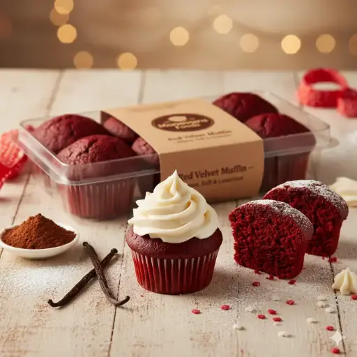 Red Velvet Muffin – Elegant, Soft & Luxurious