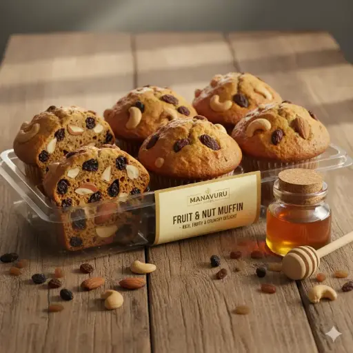 Fruit & Nut Muffin – Rich, Fruity & Crunchy Delight